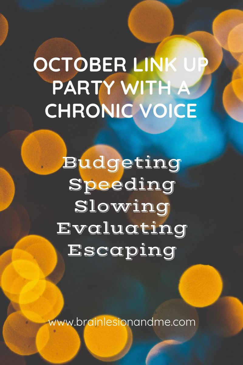 October Link Up Party with A Chronic Voice